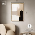 thumbnail image 5 of Beige and Black III Framed High-Gloss Acrylic Glass Wall Art Neutral Wall Decor by Art Remedy, Gold Frame, 24 x 36, 5 of 7