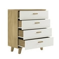 thumbnail image 4 of Dresser for Bedroom, Modern White Dresser with 4 Drawers for Hallway, Closet, Entryway, 4 of 8
