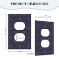 thumbnail image 5 of ZICANCN Outlet Covers Wall Plate, Dark Skulls Blue Bones Light Switch Cover Decorative, Duplex Toggle Combo 1-Gang, 5 of 9