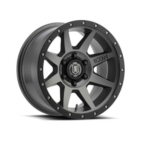 ICON Alloys Rebound, Titanium, 17 x 8.5 / 6 x 5.5, 0mm Offset, 4.75" BS