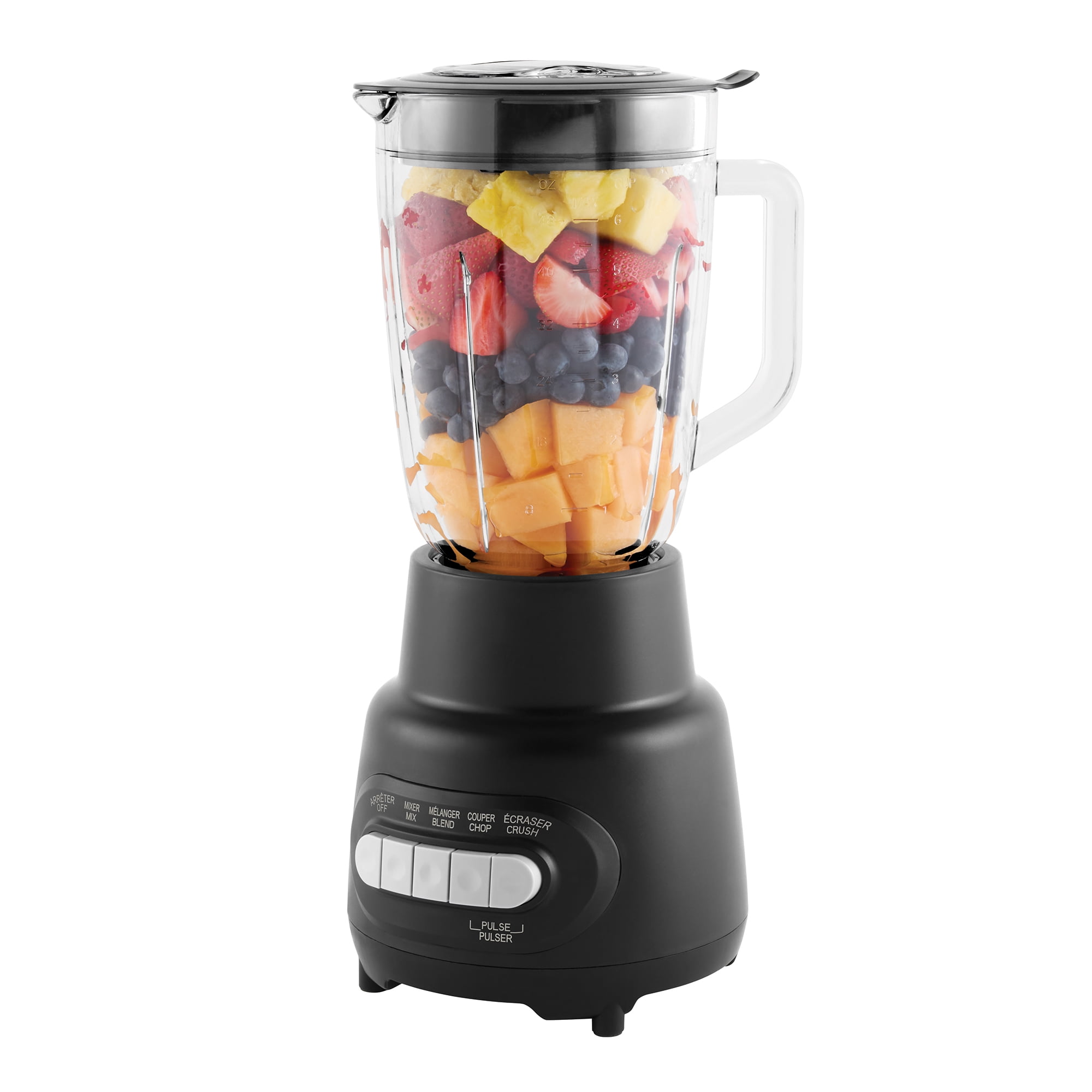 Mainstays 5 Speed  Glass Jar  Blender With Capacity 48 Oz, Black