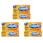 Conazol Antifungal Cream. Foot and Skin Fungus Treatment. Fast Relief. Miconazole Nitrate 2%. 1.05 Oz / 30 g. Pack of 3