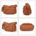 thumbnail image 5 of Vintage Handbag for Women, TSV Soft Leather Crossbody Bag with Adjustable Strap, Waterproof Shoulder Bag, 5 of 6