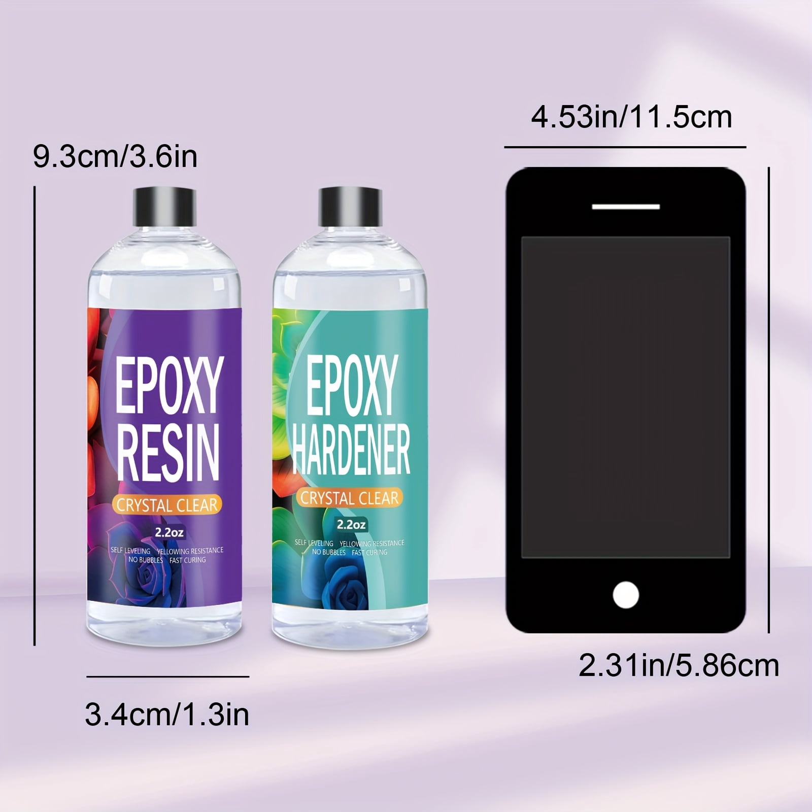 Buy 2 Get 1 Free, 2-Pack 78Oz Epoxy Resin (1.22 Gallon) W/ 1 FREE 4.4Oz Kits - Crystal Clear & Bubble-Free for Pro Crafting!