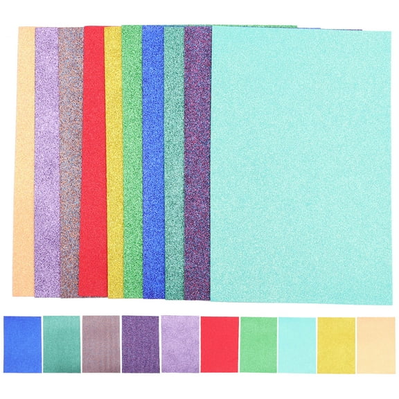 TEHAUX EVA Glitter Foam Sheets Assorted , Home, School, Classroom, Projects and Art Activities