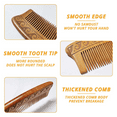 thumbnail image 3 of Wooden Comb Hair + Beard Detangler (light Brown, 6.5 Inch), 3 of 5