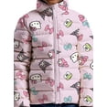 thumbnail image 2 of Hello Kitty and Friends Girls Print Zip Puffer Jacket, Lightweight, Sizes 4-18, 2 of 8