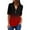 Red#, variant on Womens Summer Short Sleeve Shirts Zipper V Neck Chiffon Tunic Casual Solid Loose Shirts Tops and Blouses Gray L