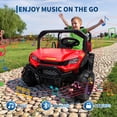 thumbnail image 4 of CazToi 24V 4WD Kids Dump Truck Remote Control All Terrain 2 Seater Ride On Car, 4 of 6