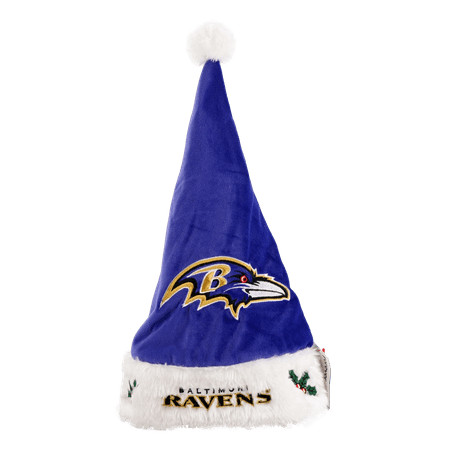 Baltimore Ravens Christmas Santa Hat (17 in) Adult Unisex Football Team