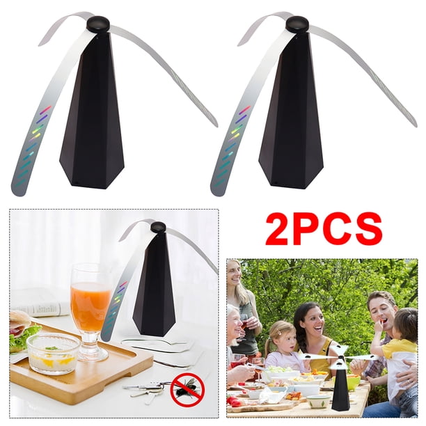 Carga USB Repelente Moscas Ventilador Picnic Comida Mosquito Insecto Asesino ()
