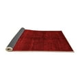 thumbnail image 2 of Ahgly Company Indoor Square Abstract Orange Modern Area Rugs, 6' Square, 2 of 4