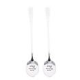 thumbnail image 1 of 2 unids Sopa Spmoon Spoons Cucharas Cucharas de acero inoxidable Mango largo Spoons, 1 of 4