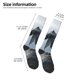 thumbnail image 2 of Balery Valley Gray Dragon Calcetines novedosos Calcetines deportivos Calcetines hasta la rodilla Calcetines de algodón Calcetines originales y geniales, 2 of 6