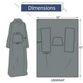 thumbnail image 6 of Solaris Wearable Sleeve Blanket, Flannel Blanket Sweatshirt for Adult,Women,Men Soft Sofa TV Throw Blanket,Cozy Hoodie with Sleeves and Pockets, ,55x72, 6 of 7