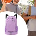 thumbnail image 1 of Mochila deportiva para baloncesto, equipo con compartimento para zapatos, mochila de tenis, bolsa para raqueta de bádminton, para acampar, para hombre Púrpura, 1 of 8