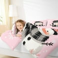 thumbnail image 4 of Castle Fairy Cute Winter Snowman Snowflake Full Size Comforter Sets 3-Piece for Boys Girls,Merry Christmas Bedding Comforter Set,Happy New Year Lightweight Bedding Sets,Ultra Soft Home Decor, 4 of 8