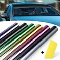 thumbnail image 3 of Htwon Car Window Tint Windshield Sun visor Vinyl Decal Gradual Strip Sticker 8in*4.9ft, 3 of 13