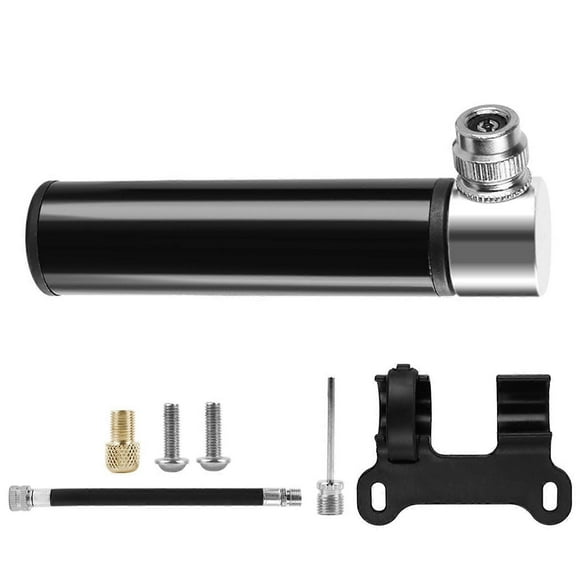 Aluminum alloy bicycle pumps, versatile pressure bicycle air pumps suitable for various requirements, black