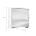 thumbnail image 4 of Seville Classics UltraHD Solid Steel Lockable Wall Cabinet Organizer, w/ Adjustable Shelf, White, 24" W x 12" D x 24" H, 4 of 4