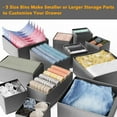 thumbnail image 5 of SpaceAid Drawer Organizer for Clothes, Dresser Drawer Organizer, 12 Pack, Grey, 5 of 6