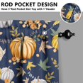 thumbnail image 3 of Fall Kitchen Curtains 39 Inch Short - 32Panel Set, Autumn Harvest Print, Rod Pocket Window Treatment for Thanksgiving, Farmhouse, Cafe, Living Room - Machine Washable, 3 of 4