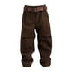 thumbnail image 3 of Figuras a escala 1/12 pantalones y cinturón de vestuario de muñecas en miniatura de cosplay para figuras de acción masculina de 6 pulgadas accesorio Pantalón marrón oscuro, 3 of 8