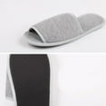 thumbnail image 3 of DOITOOL Travel Open Slippers Portable Folding Slippers Business Trip Slippers for Home Hotel (Grey), 3 of 5