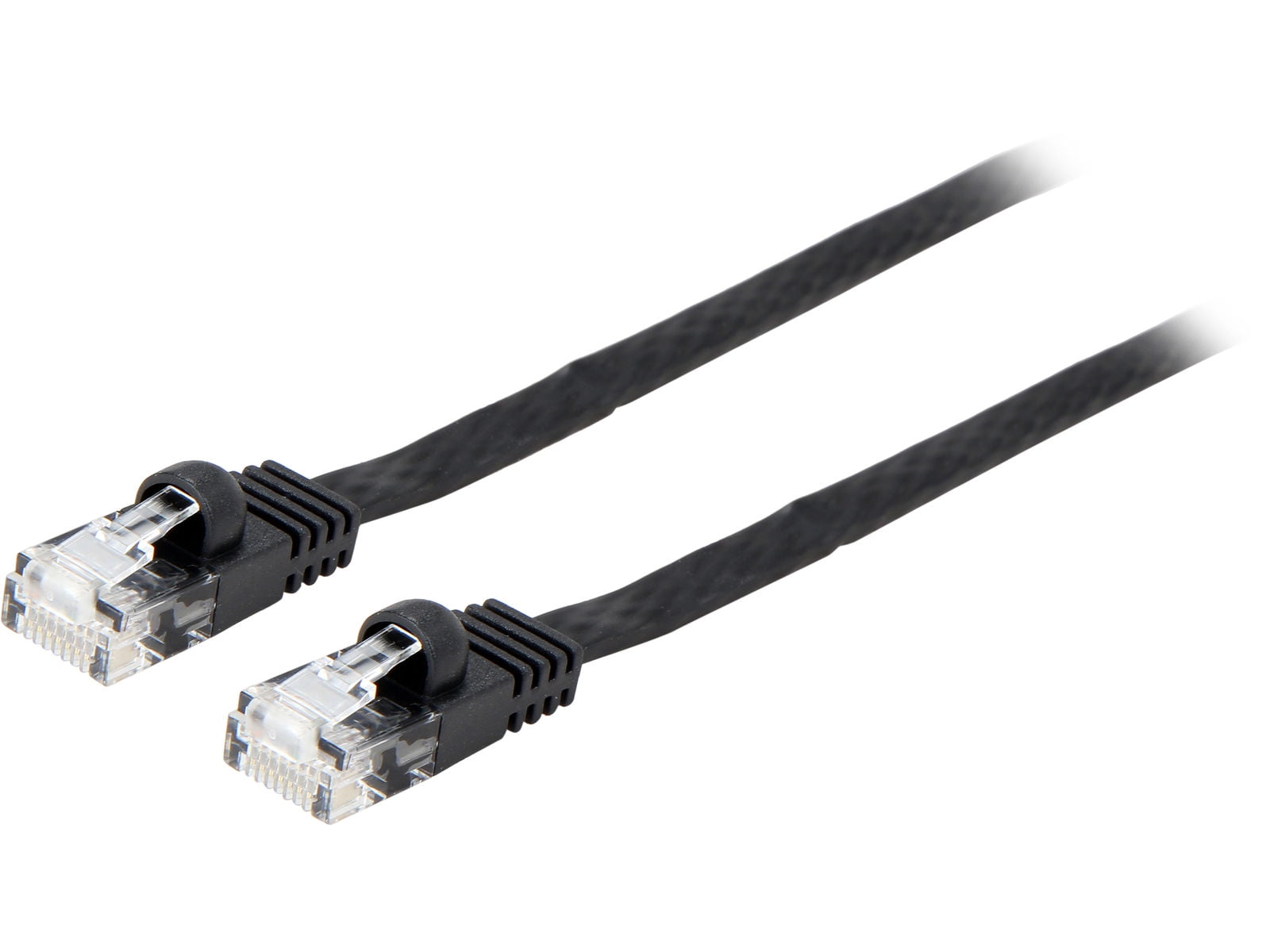 Cat6 Flat Cable with Cable Clips for LAN, Modem, or Router