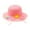 Pink, variant on Cethrio Kids Girls Fedora Hats, Summer Cute Wide Brim Straw Hats Sun Hats Pink Size 3-7 T