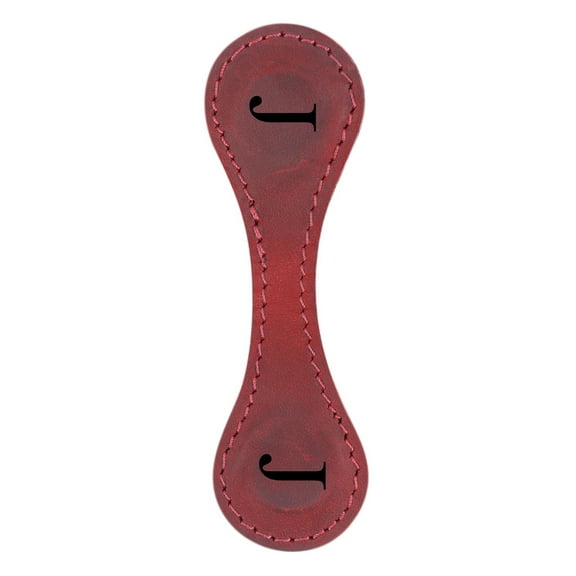 IMossad Magnetic Leather Bookmark with Engraved Design - Personalized Gift for Book Lovers, Vintage Appeal, Magnetic Closure, Durable and Versatile J