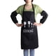thumbnail image 2 of Delantal antisalpicaduras y juego de fundas de cocina para uso doméstico, color negro, 2 of 8