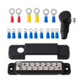 thumbnail image 3 of 12 Terminal Power Distribution Block Bus Bar with Terminals Accessory Easy to black, 3 of 8