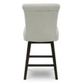 thumbnail image 4 of CHITA Swivel Counter Height Bar Stools with Fabric, 26 inch, Linen, 4 of 9