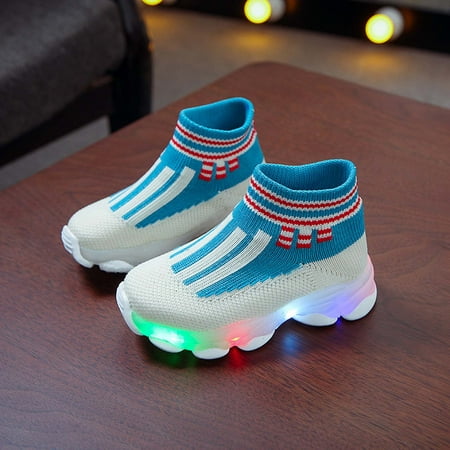 

Herrnalise Toddler Infant Kids Baby Girls Boys LED Light Shoes Casual Shoes Sports Shoes