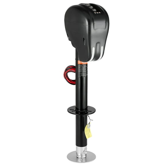 VEVOR Electric Trailer Jack, 3500 lbs, Heavy Duty RV Electric Power Tongue Jack with 2 Way Connector, Memory Function, Crank Handle & Weatherproof Jack Cover, 9.5"-26.3" Lift, for Trailers & Campers