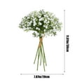 thumbnail image 3 of Ensemble de Faux Gypsophiles Blancs 7 Tiges Réalistes pour Décoration de Mariage 38tqA, 3 of 6