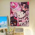 thumbnail image 1 of Tela de fondo de la serie Kawaii Sanrio Punk, tapiz de dibujos animados lindo, decoración para dormitorio de niña, tela colgante, 1 of 4