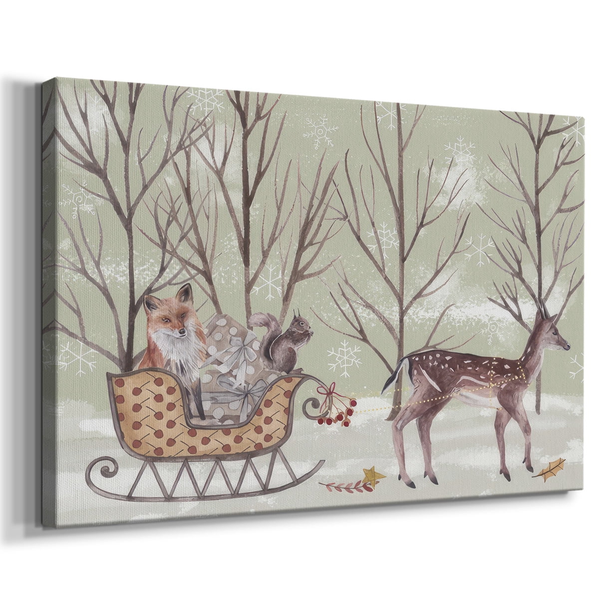 Christmas Time I- Gallery Wrapped Canvas