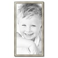 thumbnail image 2 of ArtToFrames 20" x 39" Antique Silver Panel Picture Frame, 20x39 inch Silver Wood Poster Frame (WOM-4760), 2 of 7