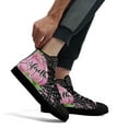 thumbnail image 5 of Breast Cancer Awareness Pumpkin High Top Canvas Shoes Sneakers Black Size 4.5, 5 of 7