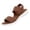 Brown, variant on Women Dual Strap Knit Fabric Open Toe Wedge Sandals Comfortable Footwear For Casual Outdoor Daily Activities