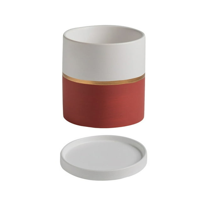Xingzhi Innovative Ceramic Flower Pots Gardens Beauty Materials Ceramic Flowerpot red 11*11 1 Pc