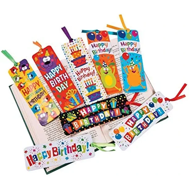 48 Laminated Birthday Bookmarks New