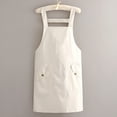 thumbnail image 1 of QUTETN Waterproof And Oil-Proof Thickened Strap Apron | Double Flip Large-Capacity Storage Pocket | Kitchen Cleaning Overalls | Advertising Custom Printing Waist | Wear-Resistant And Wash, 1 of 7