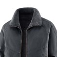thumbnail image 4 of Jerdar Men's Cotton Sherpa Collar Washed Jacket, Loose Fit Thickened Winter Coat with Multi‑Pockets, Casual Outdoor Outerwear Winter Jackets, 4 of 5