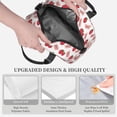thumbnail image 3 of Naloa Strawberry Print Lunch Bag for Women & Men Insulated Lunch Box or Cooler Lunch Tote Bags for Work, Travel, Outdoor, 3 of 5