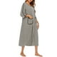 thumbnail image 4 of Camisón de mujer, camisón de rayas para mujer, elegante camisón de rayas, camisón de cuello redondo, fiel a su promesa, 4 of 6