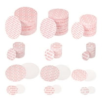 Uxcell 20/24/28/38/63/70mm Foam Lid Liner 300pcs Adhesive PS Pressure Sensitive Seals for Jar Red Text White
