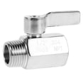 thumbnail image 1 of 1Pcs Rv Hot Water Drain Valve Silver Mini Ball Valve for RVs 2.36X1.57X0.98in Leak Prevention, 1 of 8